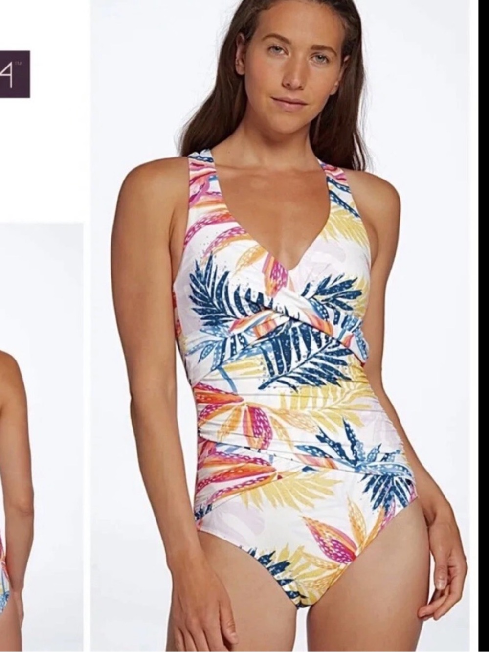 CALIA One-Piece Swimsuit Size 6 Seamed Power  Sculpt NWT